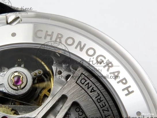 MIROTIME 0422 Casual Portuguese Chrono IW3716 Z+F 1:1 Best Edition White Dial on Blue Rubber Strap A 7016